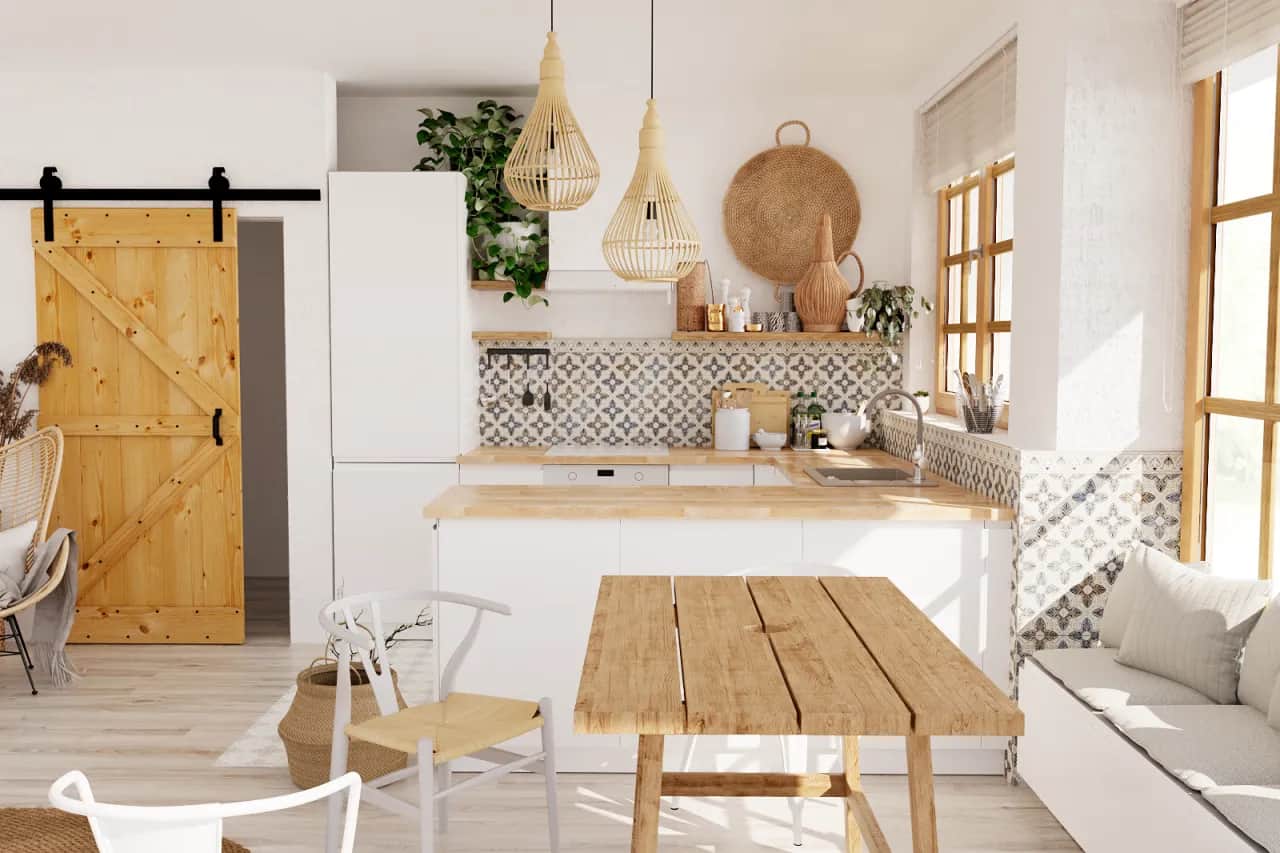 Co na ścianę w kuchni przy stole? Odkryj praktyczne i stylowe rozwiązania