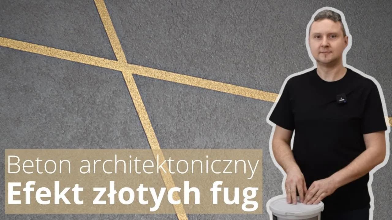 Jak zrobić beton ze złotymi paskami - krok po kroku do efektu wow