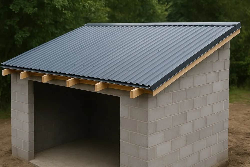 Jak zbudować trwały dach na garaż z płyt betonowych - krok po kroku