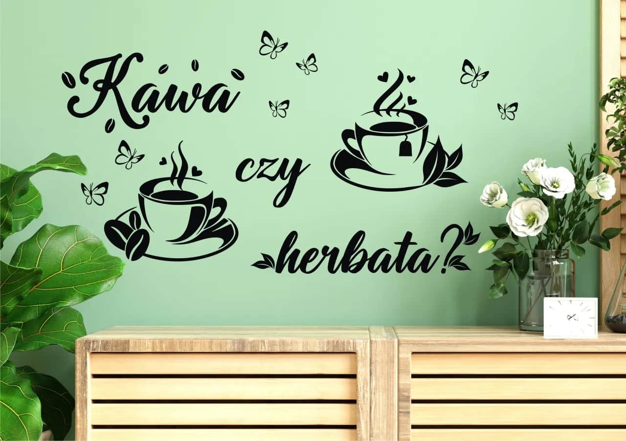 Naklejki na ścianę do kuchni kawa czy herbata – stylowe inspiracje dekoracyjne
