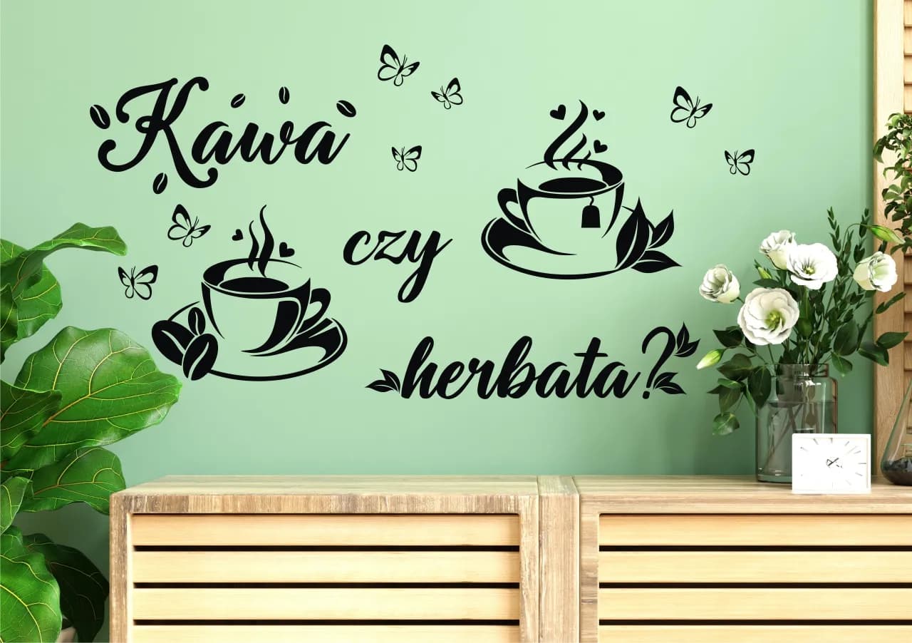 Naklejki na ścianę do kuchni kawa czy herbata – stylowe inspiracje dekoracyjne